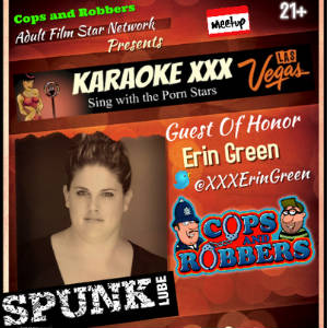 Detail from poster for Karaoke XXX - Sing With The Porn Stars event.