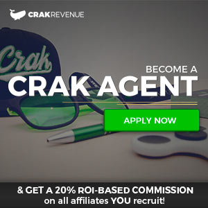 CrakRevenue Ad Recruiting Crak Agents.