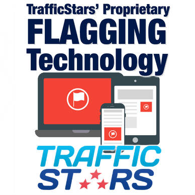 Logo and Graphics for TrafficStars and their proprietary flagging technology.