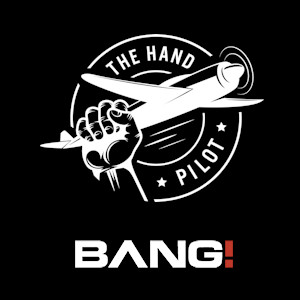 Graphic mash-up of the Bang! and The Hand Pilot logos...