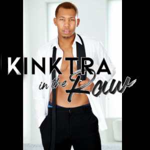 A promotional shot of Ricky Johnson with the Kinktra in the Raw logo-title superimposed.