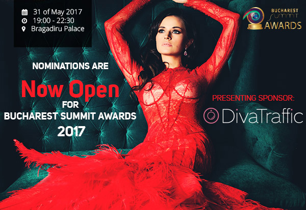 Ad for: Nominations for First Bucharest Summit Awards Now Open.