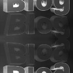 Graphical representation of the word "Blog".