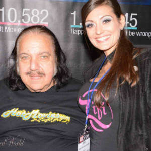 BTW photo of stripper-turned-journalist-blogger ZiFi with Ron Jeremy.