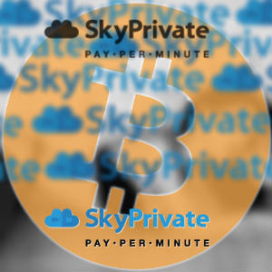 SkyPrivate and Bitcoin Logo Mashup.