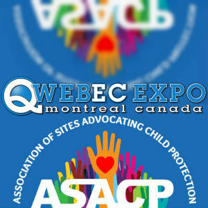ASACP and Qwebec Expo logo collage..