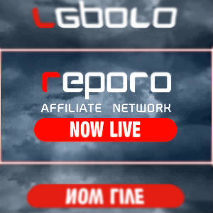 Graphic with Reporo logotype and 'Affiliate Network Now Live' button below.