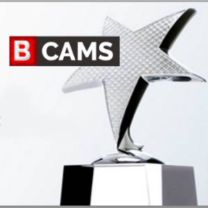 BCams Cam Awards tropy picture with BCams Logo.
