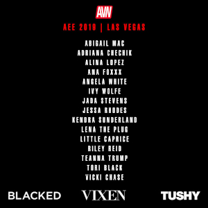 A simple listing of names and the AVN AEE Logo.