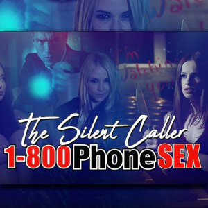 Detail from a promo for The Silent Caller with Sarah Vandella looking loony.