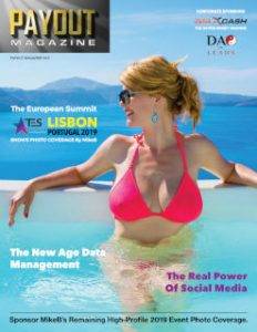 Cover of Payout Magazine online Volume 9.5, featuring a woman in a pink bikini.